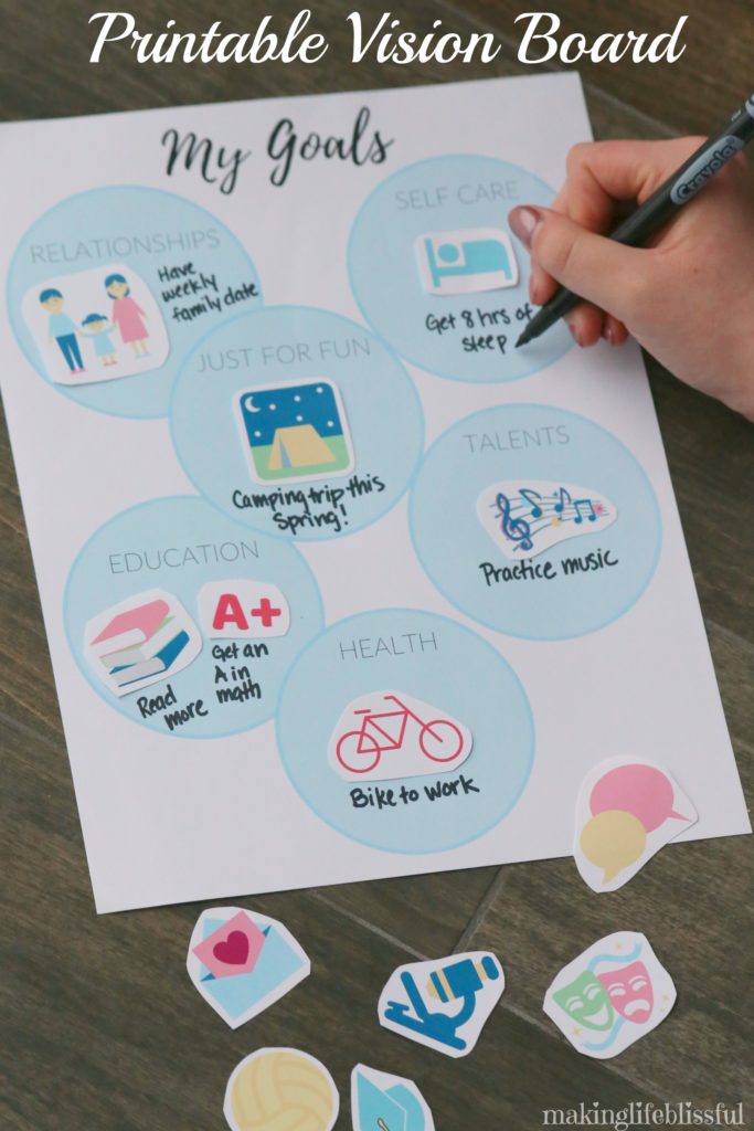 Free Printable Vision Board