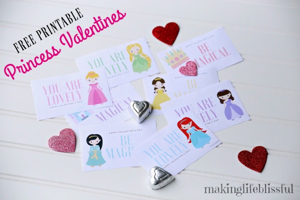 Free Printable Princess Valentines