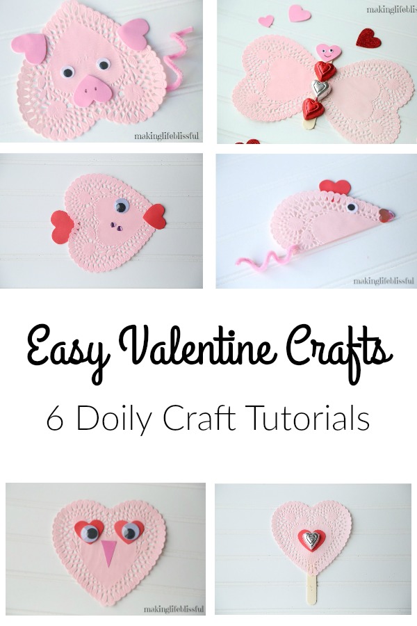 Valentine's Day Party Craft Heart Animals Template Valentine Craft