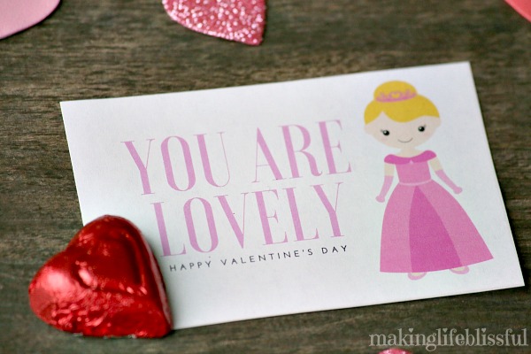 Free Printable Princess Valentines