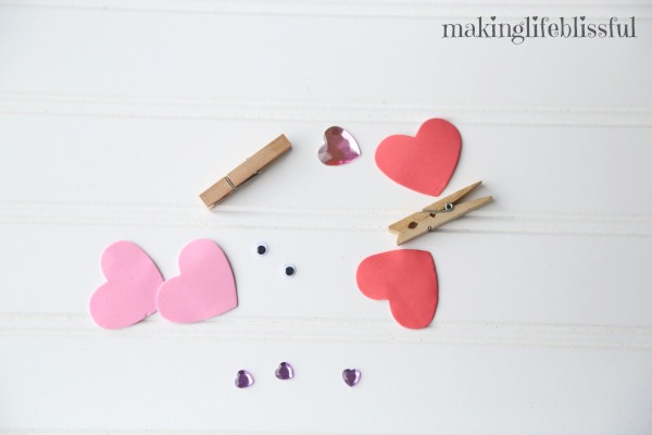 Easy Valentine Clothespin Butterfly Craft