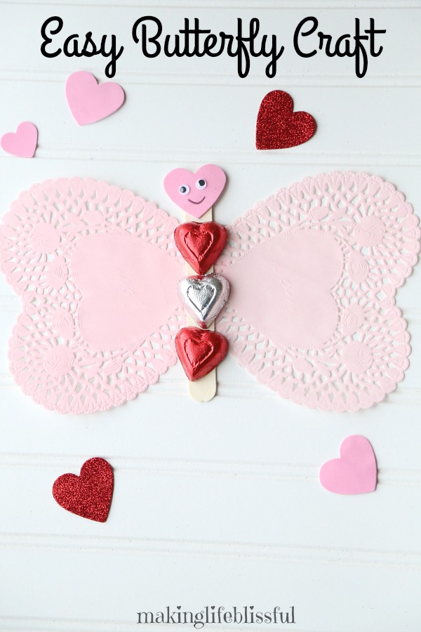 Valentine Crafts for Kids: Heart Shaped Butterfly - From ABCs to ACTs