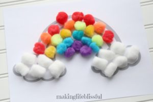 pom pom rainbow craft 4