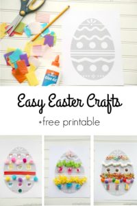 Easter Egg Crafts for kids collage 2