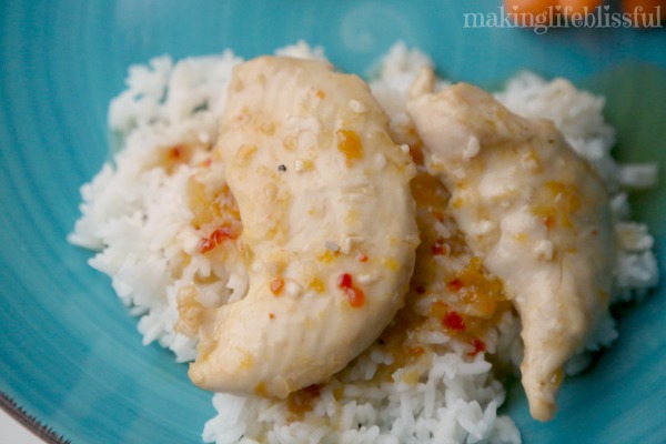 Zesty Apricot Chicken with only 3 ingredients