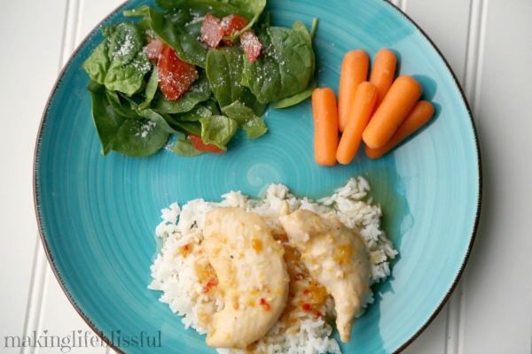 Zesty Apricot Chicken recipe with just 3 ingredents