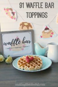 waffle bar topping ideads