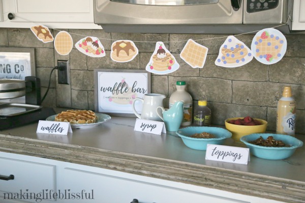 Waffle Party Ideas and Printables