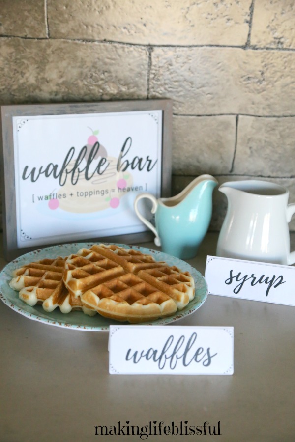 Waffle Party Ideas and Printables