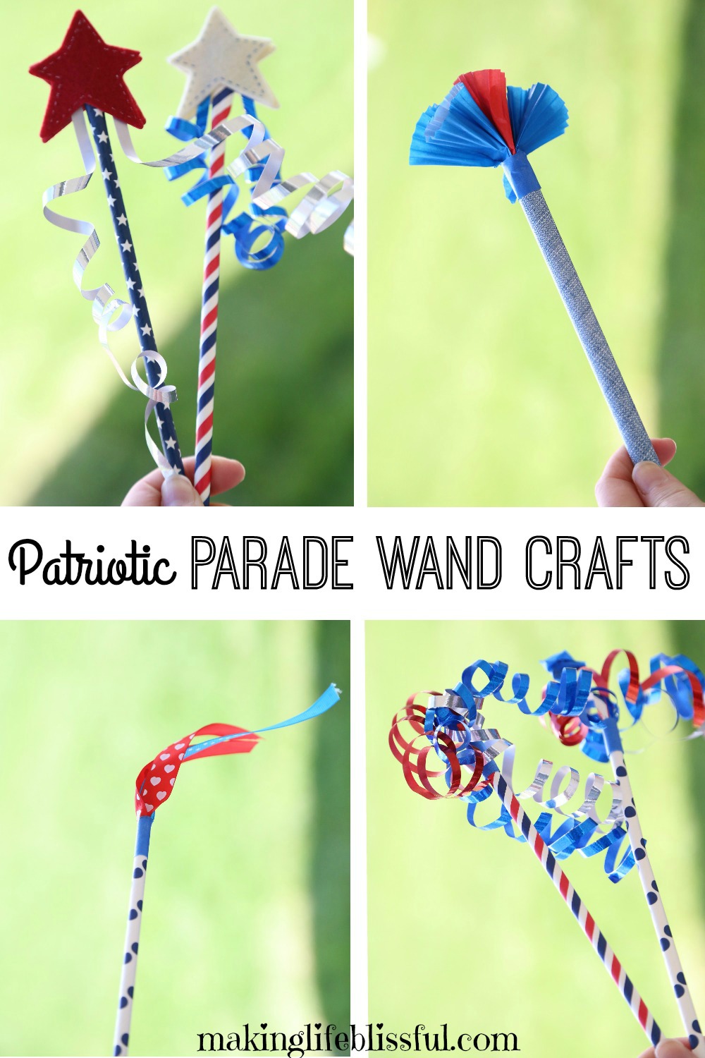 Wave these fun wands at the 4th of July parade!