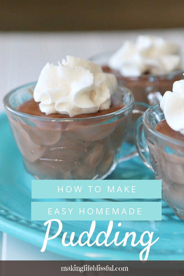 How to make quick homemade chocolate pudding
