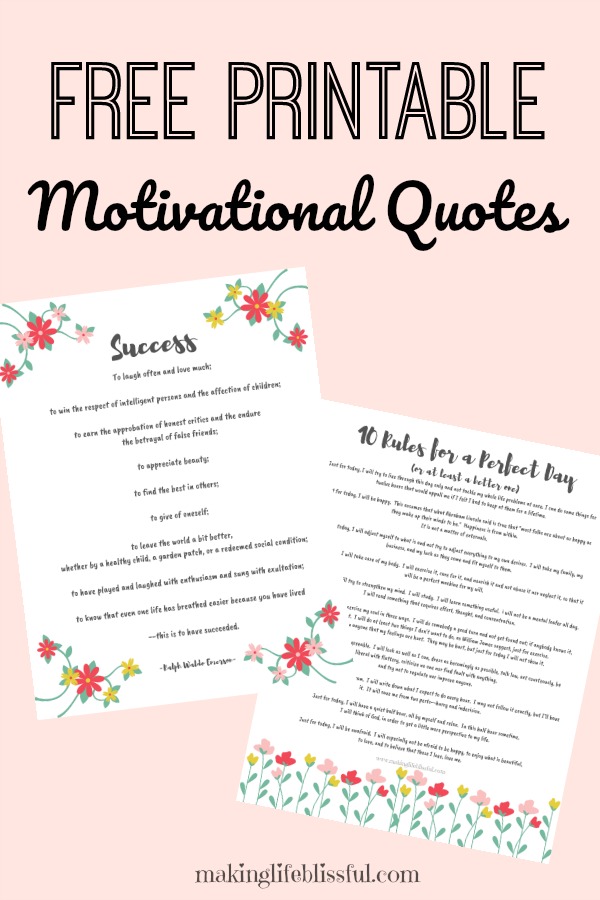 Free Printable Motivational Quotes