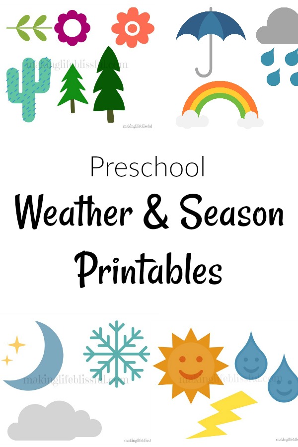 preschool printables weather