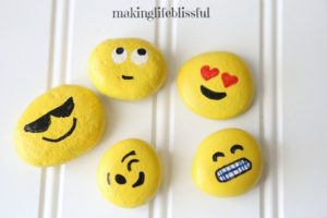 emoji craft painted rocks 2