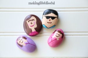 painted rock family