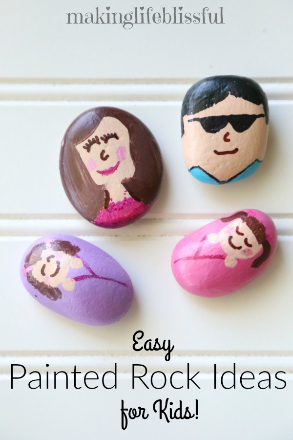 Easy Painted Rock Ideas for Kids