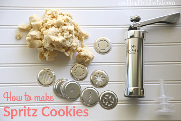 how to make spritz cookies with a cookie press