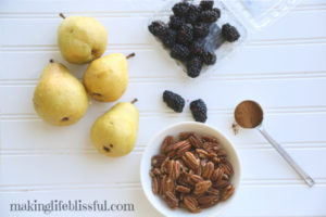 fall pear fruit salad 2