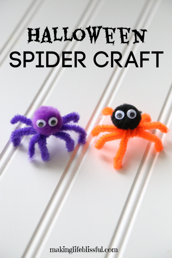 Easy Halloween Spider Craft for kids