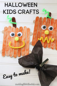 Easy Halloween Kids crafts