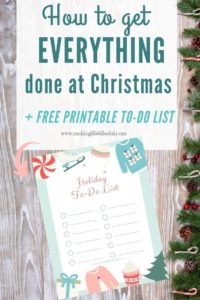Free Printable Holiday To Do List