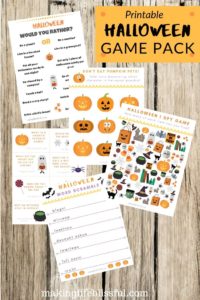 Halloween Games Printable Pack