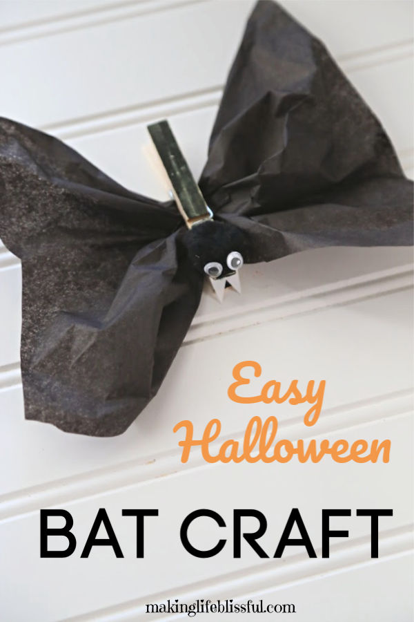 How to make this easy bat craft for kids