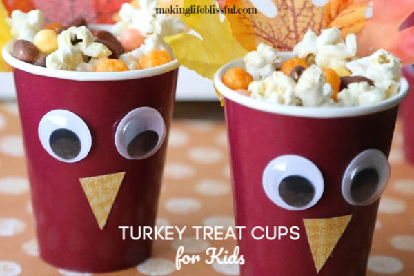 Thanksgiving Treat Cups for Kids | Making Life Blissful