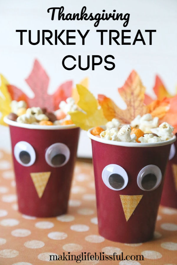 Kids Thanksgiving Cup, Thanksgiving Party Cups, Turkey Cups