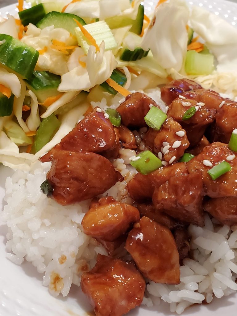 Teriyaki Chicken with Asian Slaw | Making Life Blissful