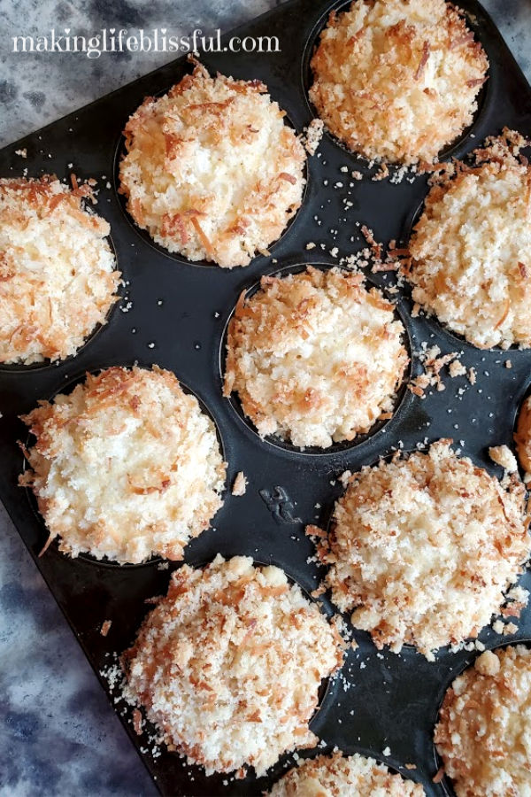 Pina-Colada-Pineapple-Coconut Muffins in a tray